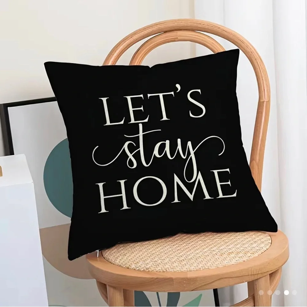 4pcs, Family & Home Throw Pillowcase Linen Cushion Cover For Living Room B12